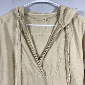 Prana‎ Women's Sz S Hoodie Farin Beige Pullover 100% Organic Cotton S Outdoor